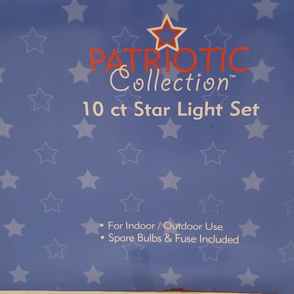 Patriotic Red * White * Blue Electric String Lights